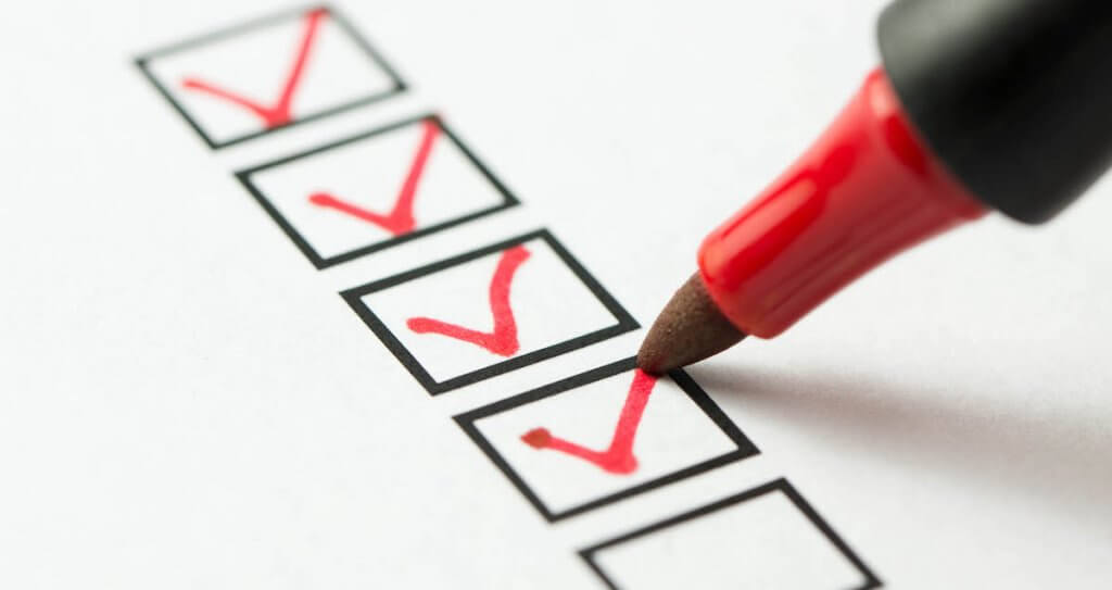 planning a cloud migration: photo of a checklist